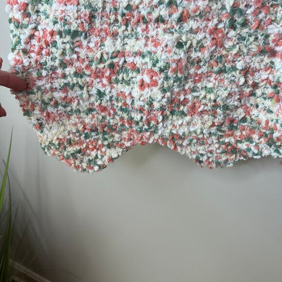 Jodifl Women's Multicolor Popcorn Knit Pullover Sweater Size‎ Medium Pointed Hem - Picture 5 of 8